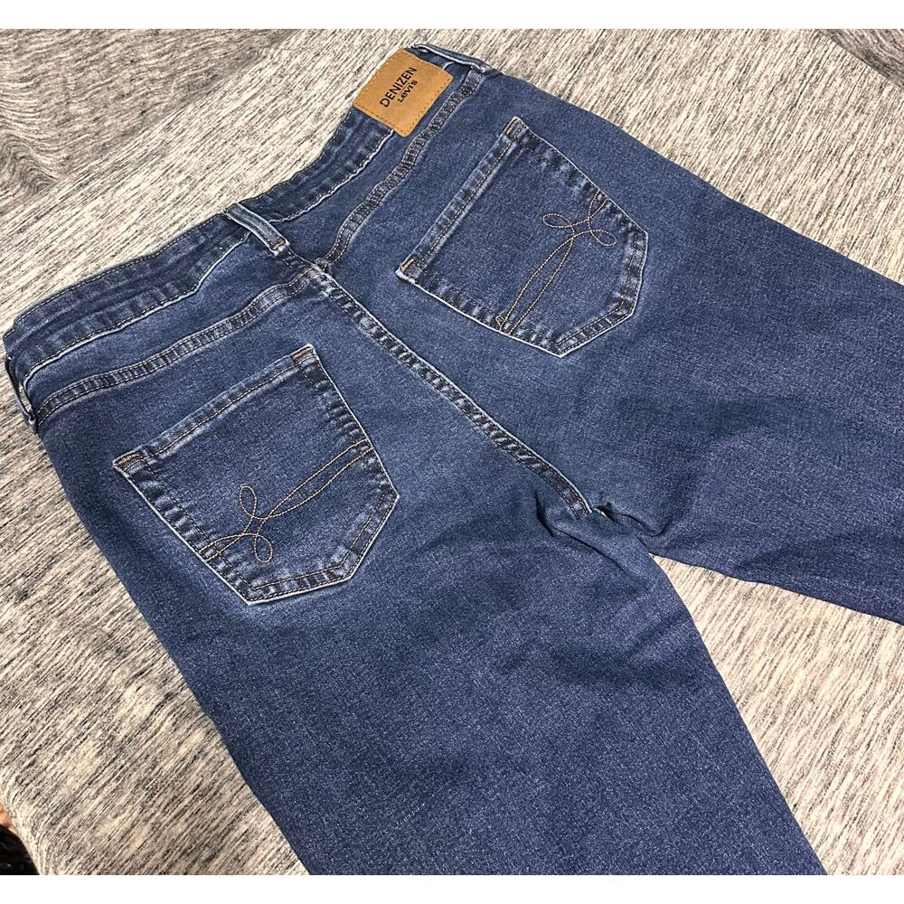 Levi’s Denizen Mid Rise Boyfriend Jeans Cuffed Dark Wash Size 10 W30 - Picture 11 of 14